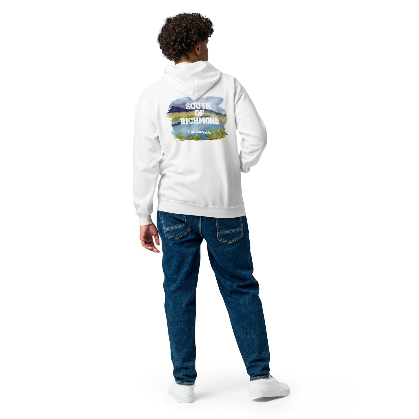 Unisex heavy blend zip hoodie - South of Richmond - Louisiana